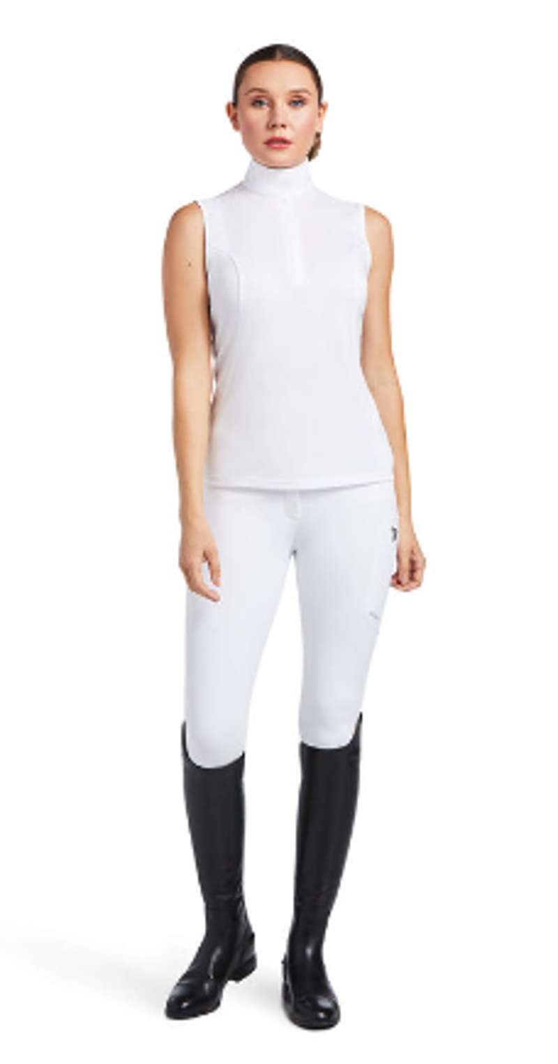 Ariat Aptos Sleeveless Show Shirt White-2